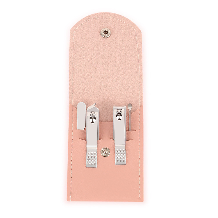 Kit de manucure 4 pièces avec pochette pliable pour ongles