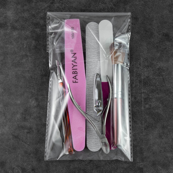 Kit manucure en acier inoxydable pour soin des ongles et des cuticules