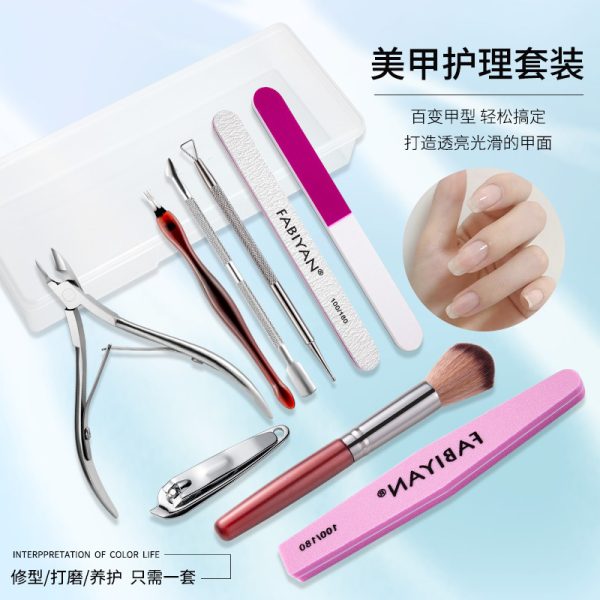 Kit manucure en acier inoxydable pour soin des ongles et des cuticules