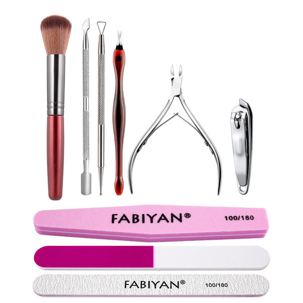Kit manucure en acier inoxydable pour soin des ongles et des cuticules