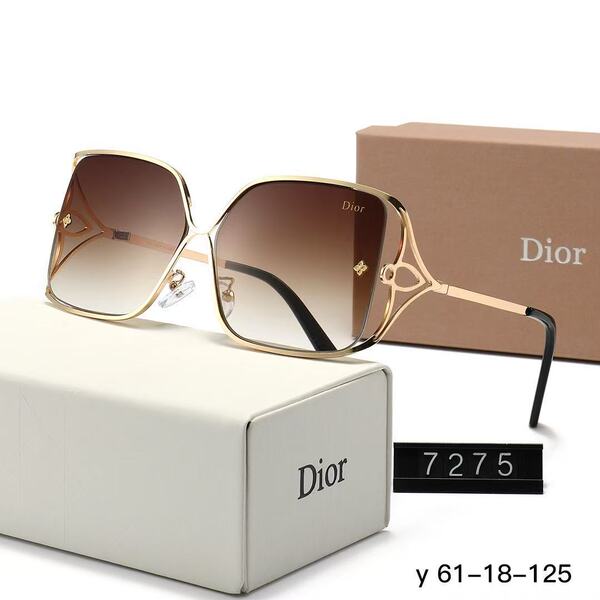 Lunettes de soleil carrées rétro à monture métal doré, verres gris UV380