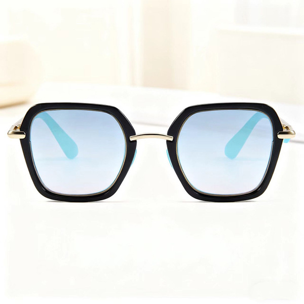 Lunettes de soleil enfant rétro à monture large protection UV400