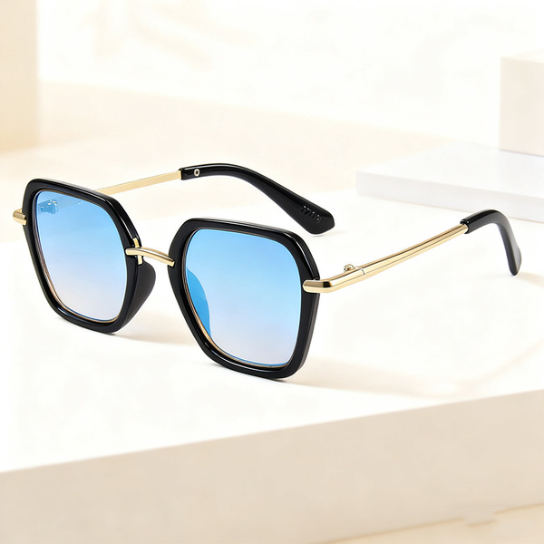 Lunettes de soleil enfant rétro à monture large protection UV400