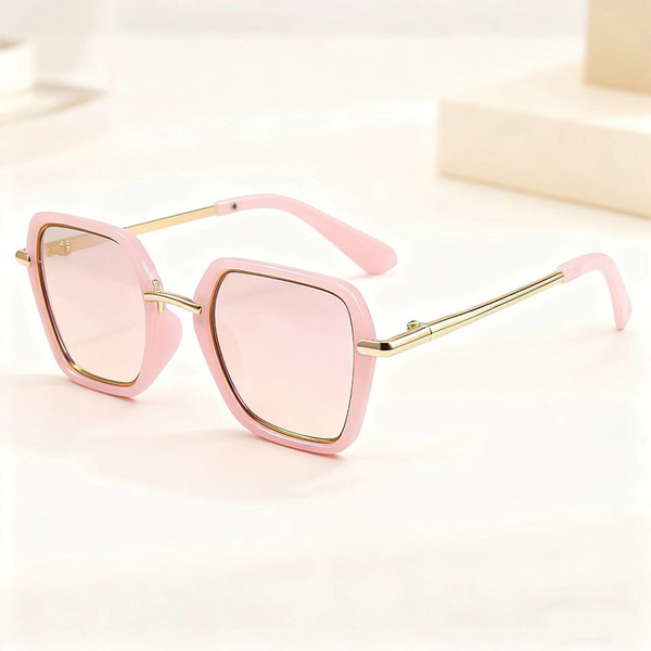 Lunettes de soleil enfant rétro à monture large protection UV400