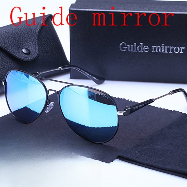 Lunettes de soleil polarisées UV400 pour homme et femme, monture métal rétro