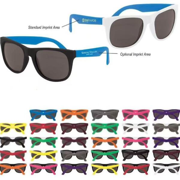 Lunettes de soleil rétro multicolores avec verres gris UV400 pour homme et femme