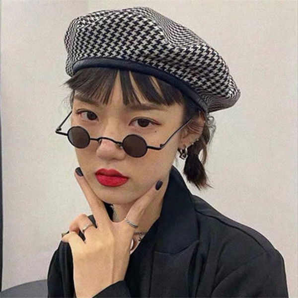 Lunettes de soleil rondes rétro style punk pour homme et femme UV400
