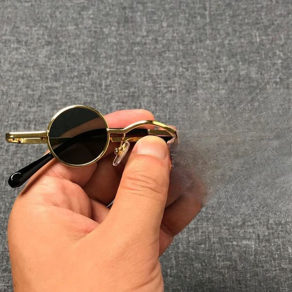 Lunettes de soleil rondes rétro style punk pour homme et femme UV400