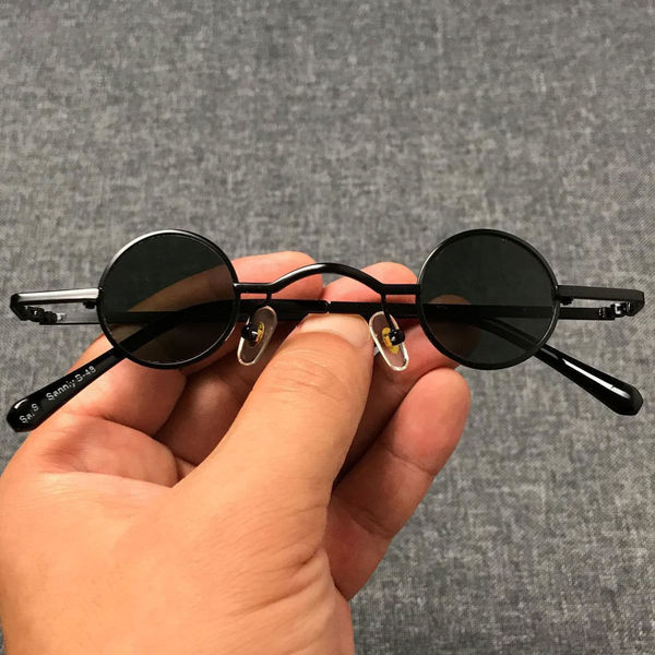 Lunettes de soleil rondes rétro style punk pour homme et femme UV400