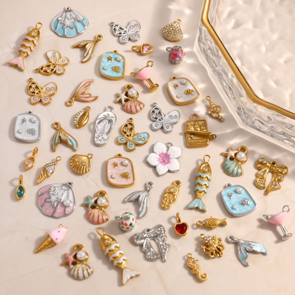 Pendentif acier inoxydable marin pour collier DIY femme