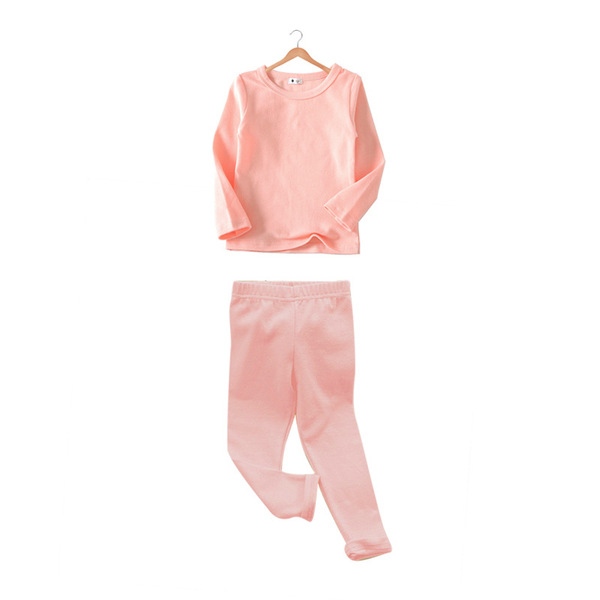 Pyjama enfant coton manches longues, ensemble deux pièces unisexe