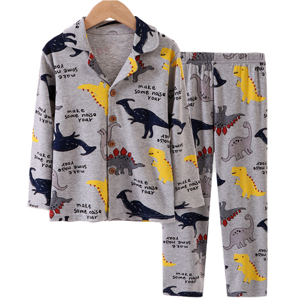 Pyjama enfant en coton, ensemble automne hiver style coréen, unisexe