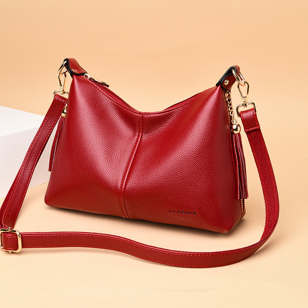 Sac à bandoulière femme avec glands style coréen en PU