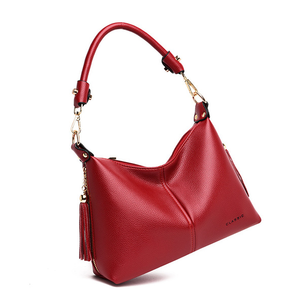 Sac à bandoulière femme avec glands style coréen en PU