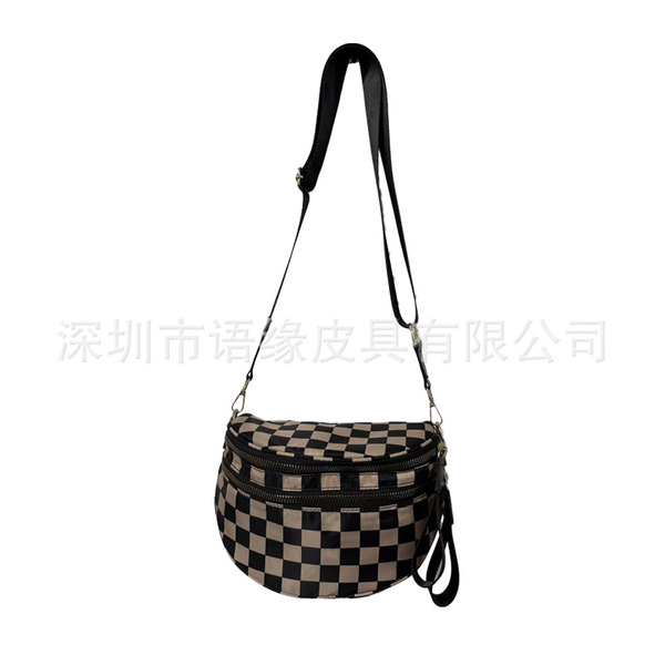 Sac à bandoulière femme en tissu oxford, grand format, style urbain