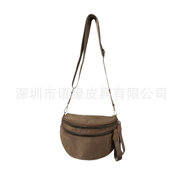 Sac à bandoulière femme en tissu oxford, grand format, style urbain