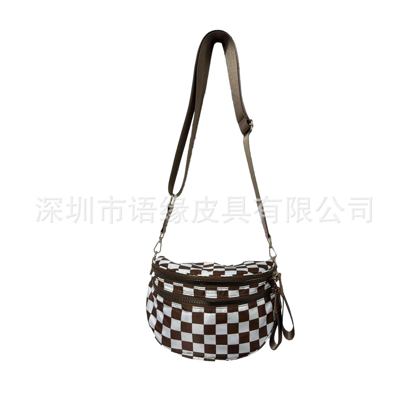 Sac à bandoulière femme en tissu oxford, grand format, style urbain