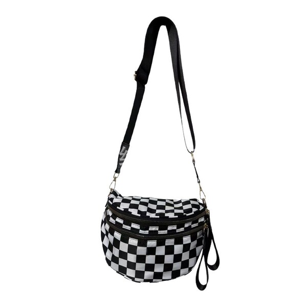 Sac à bandoulière femme en tissu oxford, grand format, style urbain