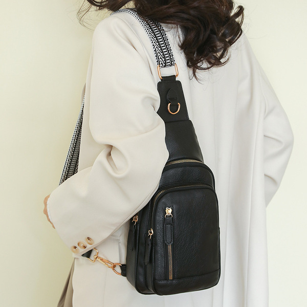 Sac à bandoulière femme spacieux en cuir PU, style rétro, coutures apparentes
