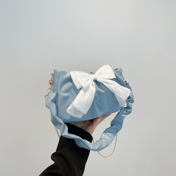 Sac à main bandoulière femme avec nœud, style urbain, simili cuir