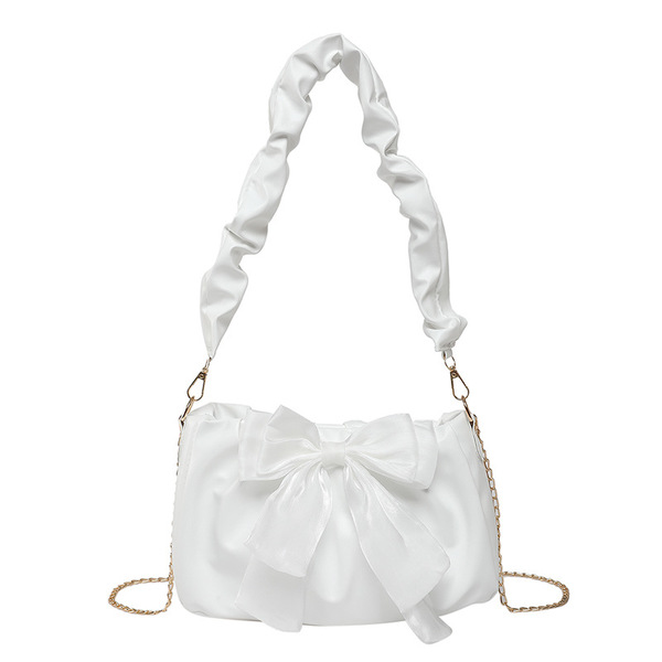 Sac à main bandoulière femme avec nœud, style urbain, simili cuir