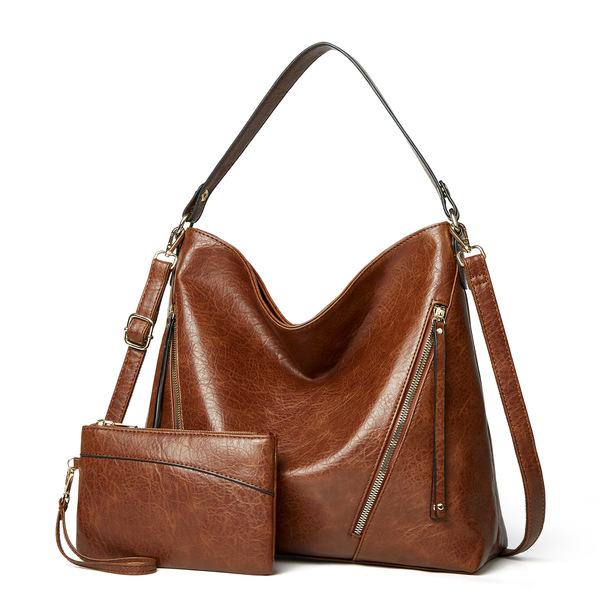 Sac à main croissant en PU pour femme avec bandoulière