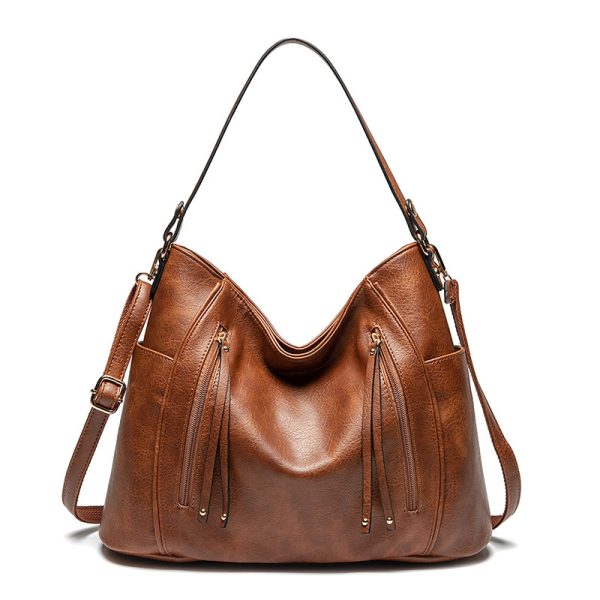 Sac à main croissant en PU pour femme avec bandoulière