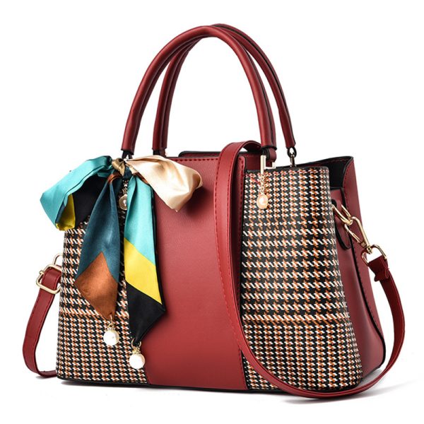 Sac à main femme en similicuir, bandoulière et poignée, style urbain