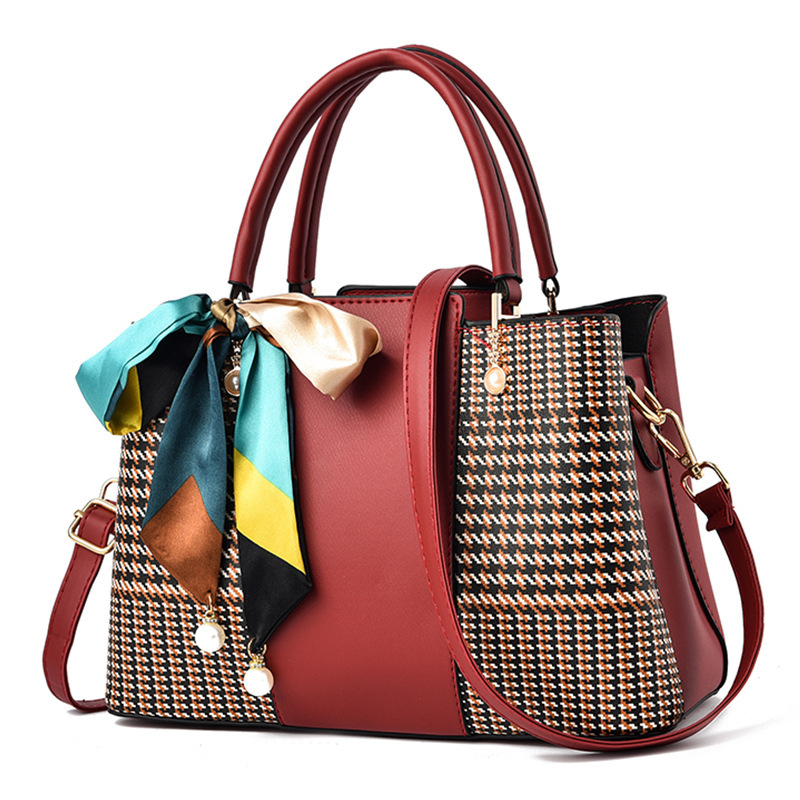 Sac à main femme en similicuir, bandoulière et poignée, style urbain