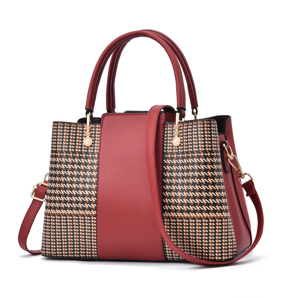 Sac à main femme en similicuir, bandoulière et poignée, style urbain