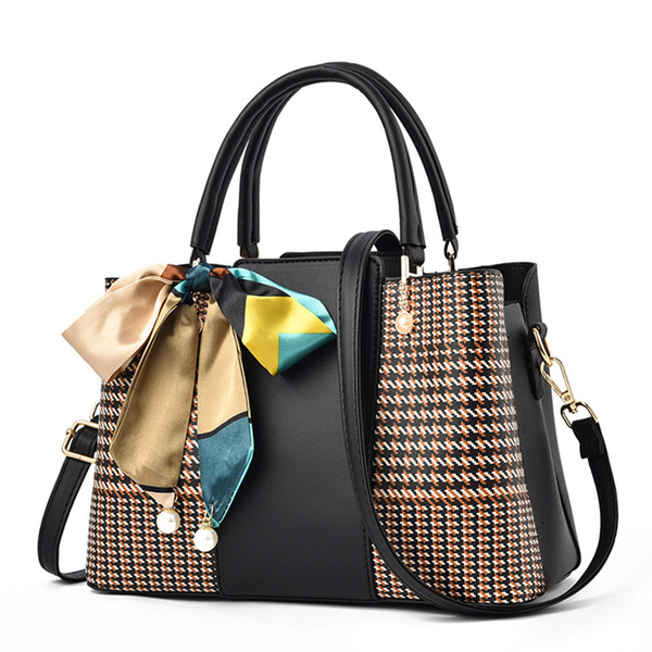 Sac à main femme en similicuir, bandoulière et poignée, style urbain