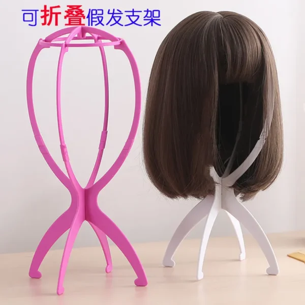 Support pliable pour perruques et chapeaux, rangement accessoires de coiffure