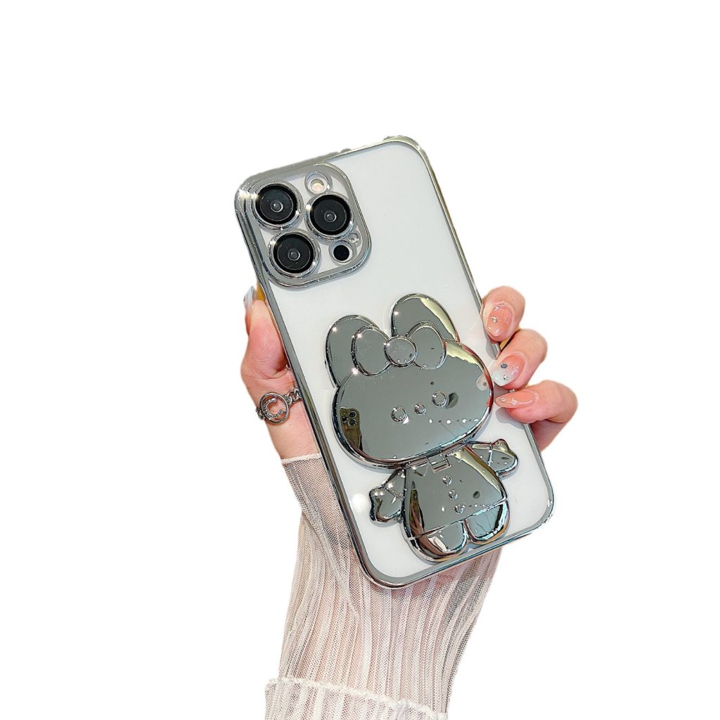 Support téléphone miroir Hello Kitty pour bureau, usage horizontal et vertical